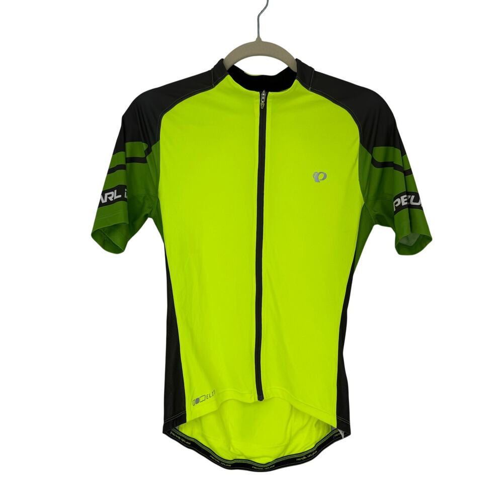 Pearl Izumi Elite Men’s Full Zip Cycling Jersey Hi-Vis Yellow Green S